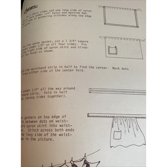 The Doll That Ma Made Paperback Pattern Book 15" Folk Dolls & Clothes Piecemaker - Picture 11 of 16
